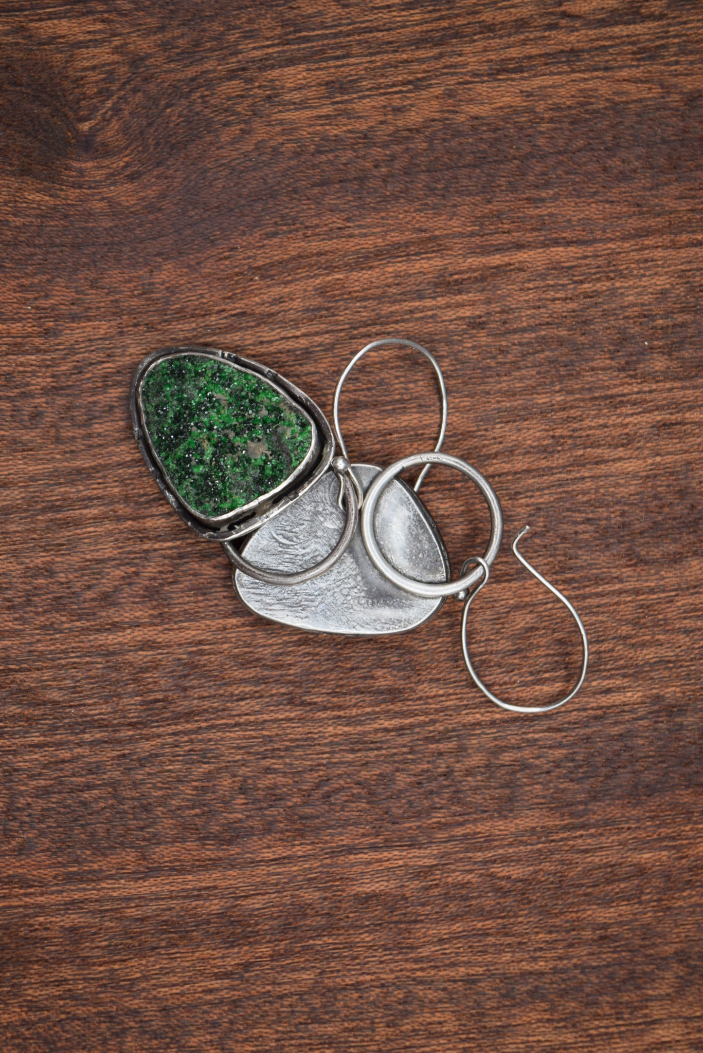Malachite Druzy Drop Earrings