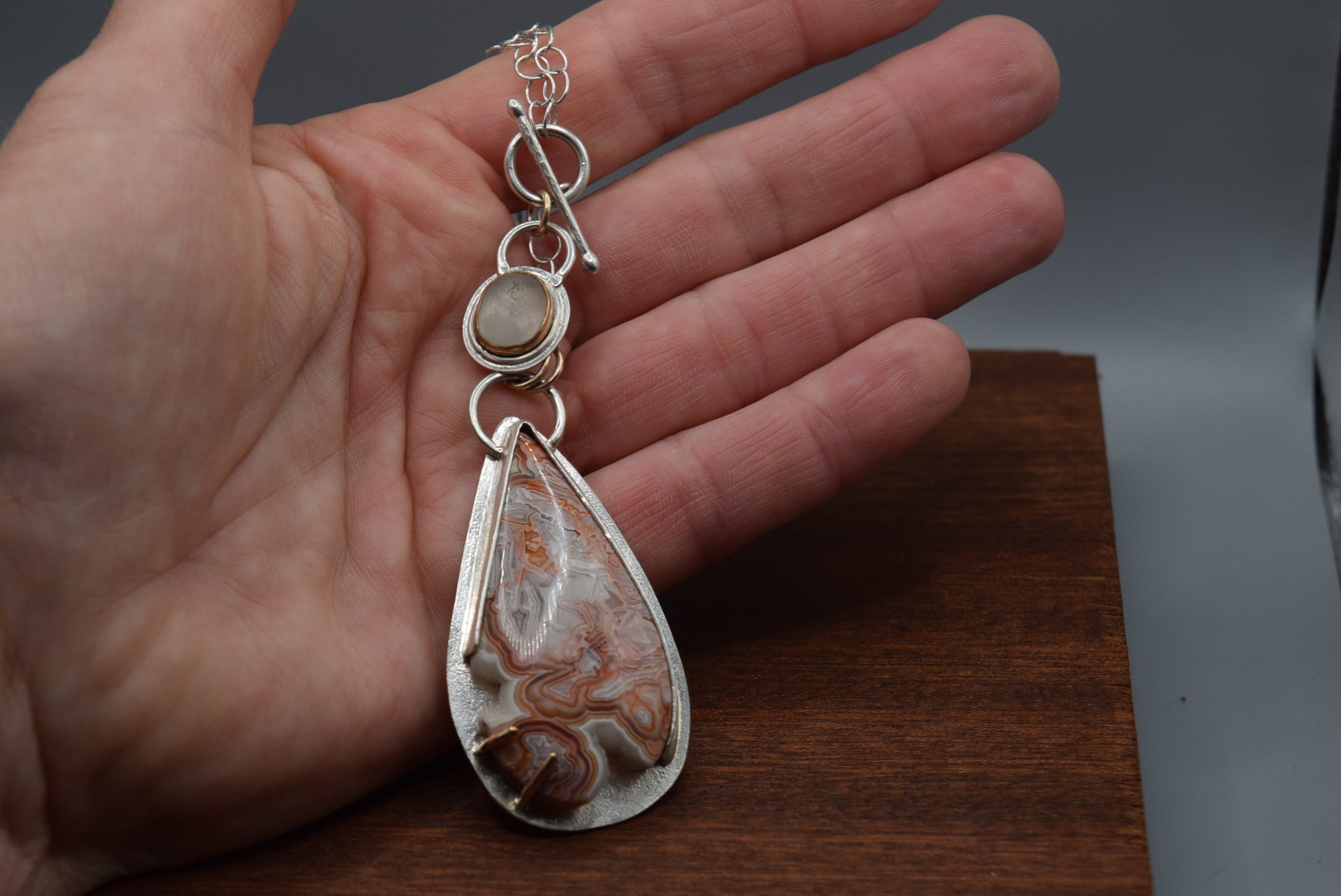 Convertible Lace Agate Druzy