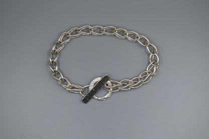 Sterling Silver Bracelet Etruscan Links