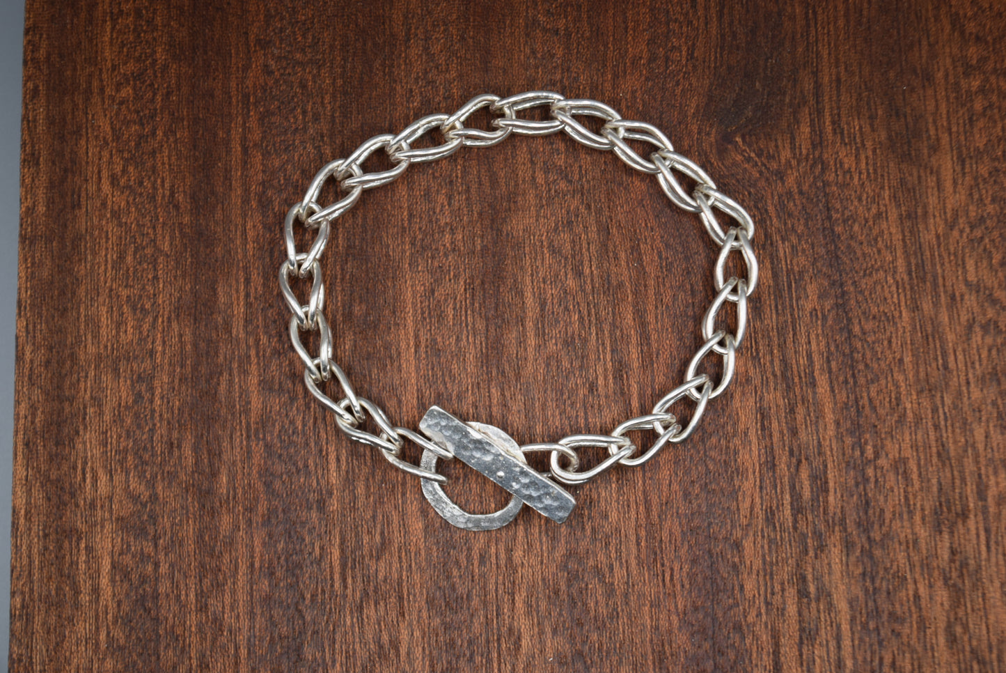 Sterling Silver Bracelet Etruscan Links