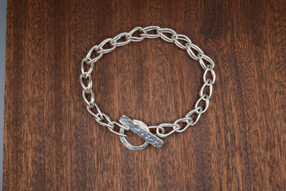 Sterling Silver Bracelet Etruscan Links