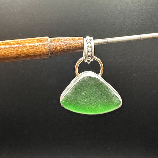 Green Sea Glass Pendant