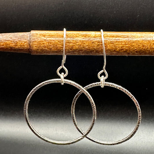 Textured Hoops Earrings